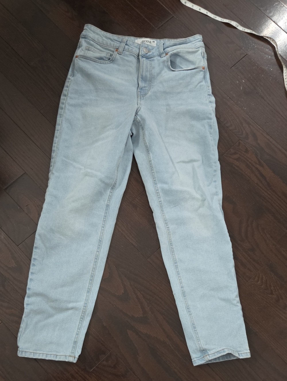 Ardene Light Blue High Rise Straight-Leg Jeans